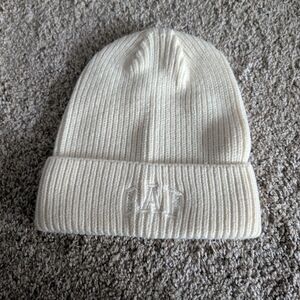 New! Gap Cream Ribbed Winter Beanie OS